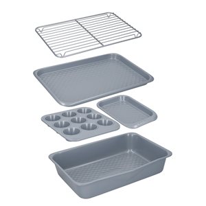 5 kusov nádoby na pečenie, vyrobených z uhlíkovej ocele, rad MasterClass - výrobca Kitchen Craft