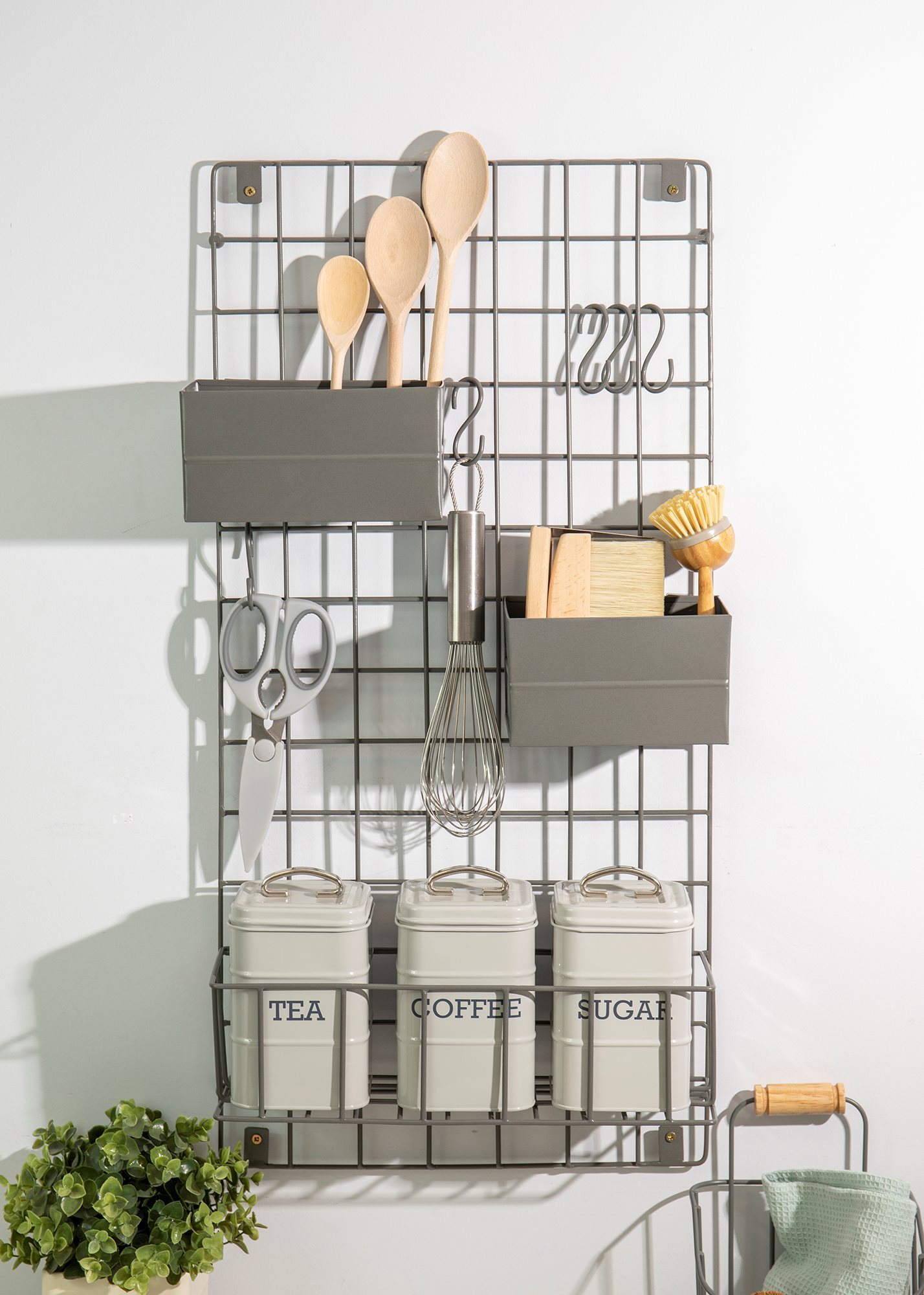 Organizer da parete, 39,5 x 13 x 80 cm - prodotto da Kitchen Craft