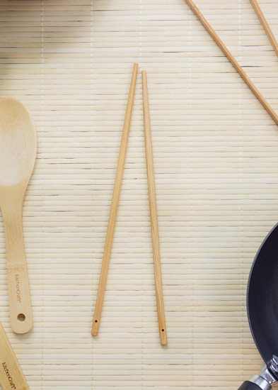 Conjunto de 4 utensílios de bambu, gama “World of Flavours” – feito por Kitchen Craft