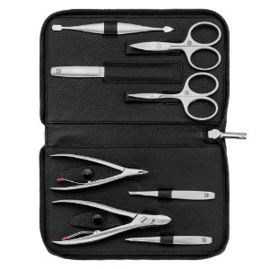8-piece set, leather wallet, black - Zwilling TWINOX