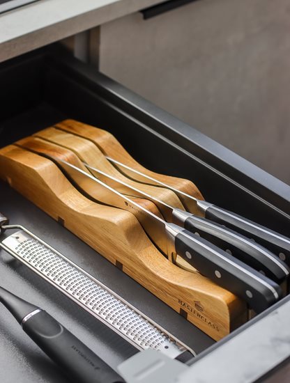 Supporto per riporre i coltelli, 35 × 10 × 5,5 cm, MasterClass - Kitchen Craft