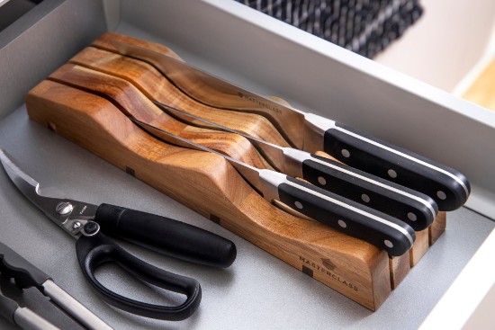 Holder for storing knives, 35 × 10 × 5.5 cm, MasterClass -  Kitchen Craft