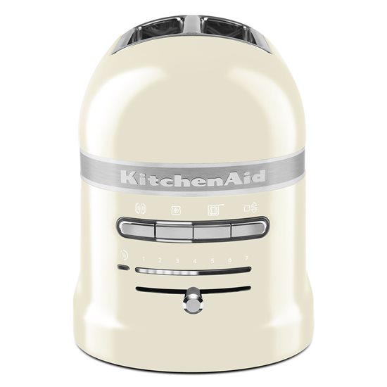 Toaster artiġjanali ta '2 slots, 1250W, ta' kulur "Almond Cream" - KitchenAid