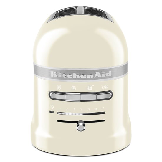 2-slot Artisan toaster, 1250W, of "Almond Cream" color - KitchenAid