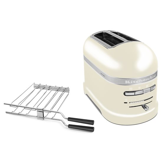 2-slot Χειροποίητη τοστιέρα, 1250W, χρώματος "Almond Cream" - KitchenAid