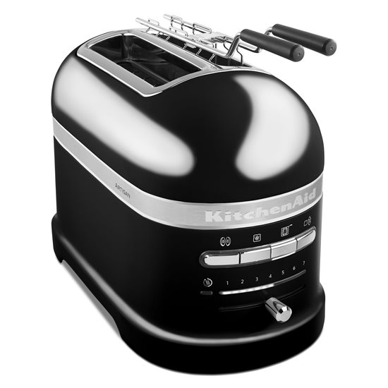 2 slotos kenyérpirító, Artisan 1250 W, Onyx Black - KitchenAid