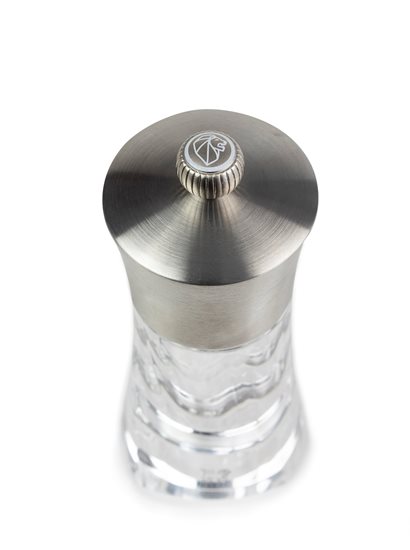 Grinder tal-melħ, 14 cm, "Ouessant", Stainless Steel - Peugeot