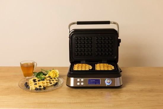 Máquina de waffles Smart, 5 funções, 1600 W - Zokura