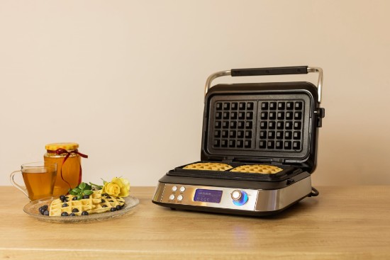 Waffle maker, 1600 W, 5 functions, Smart range - Zokura