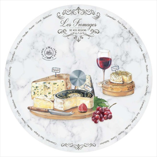 Drehteller "Les Fromages" aus Glas, 32 cm - Easy Life
