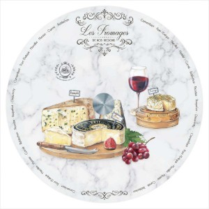 Rotirajuća ploča "Les Fromages" izrađena od stakla, 32 cm - Nuova R2S
