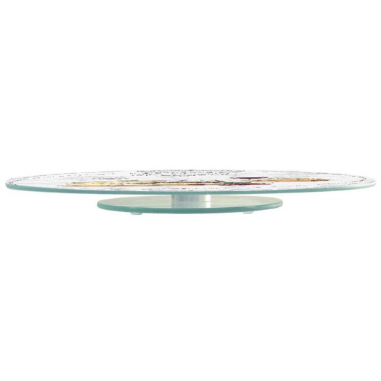 Drehteller "Les Fromages" aus Glas, 32 cm - Easy Life