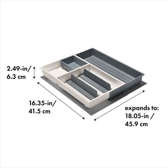 Eagraí drawer expandable, plaisteach, 25 - 45.9 cm - OXO