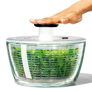 Salad spin dryer, glass bowl, 4.1 L / 27 cm - OXO