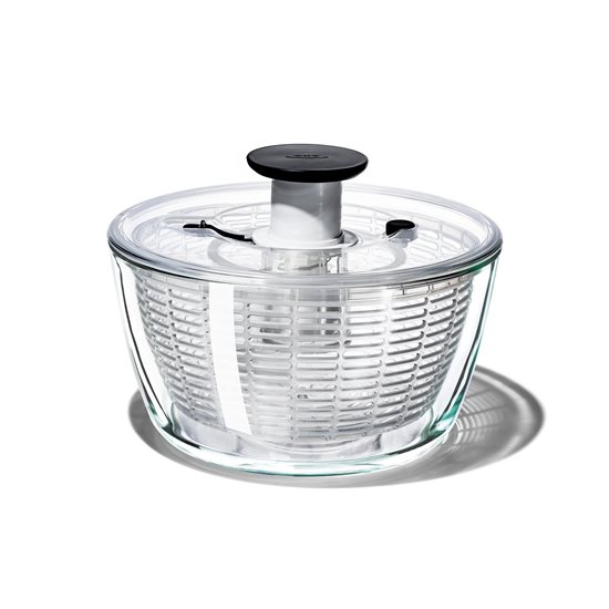 Центрофуга за салата, стъклена купа, 4.1 L / 27 cm - OXO