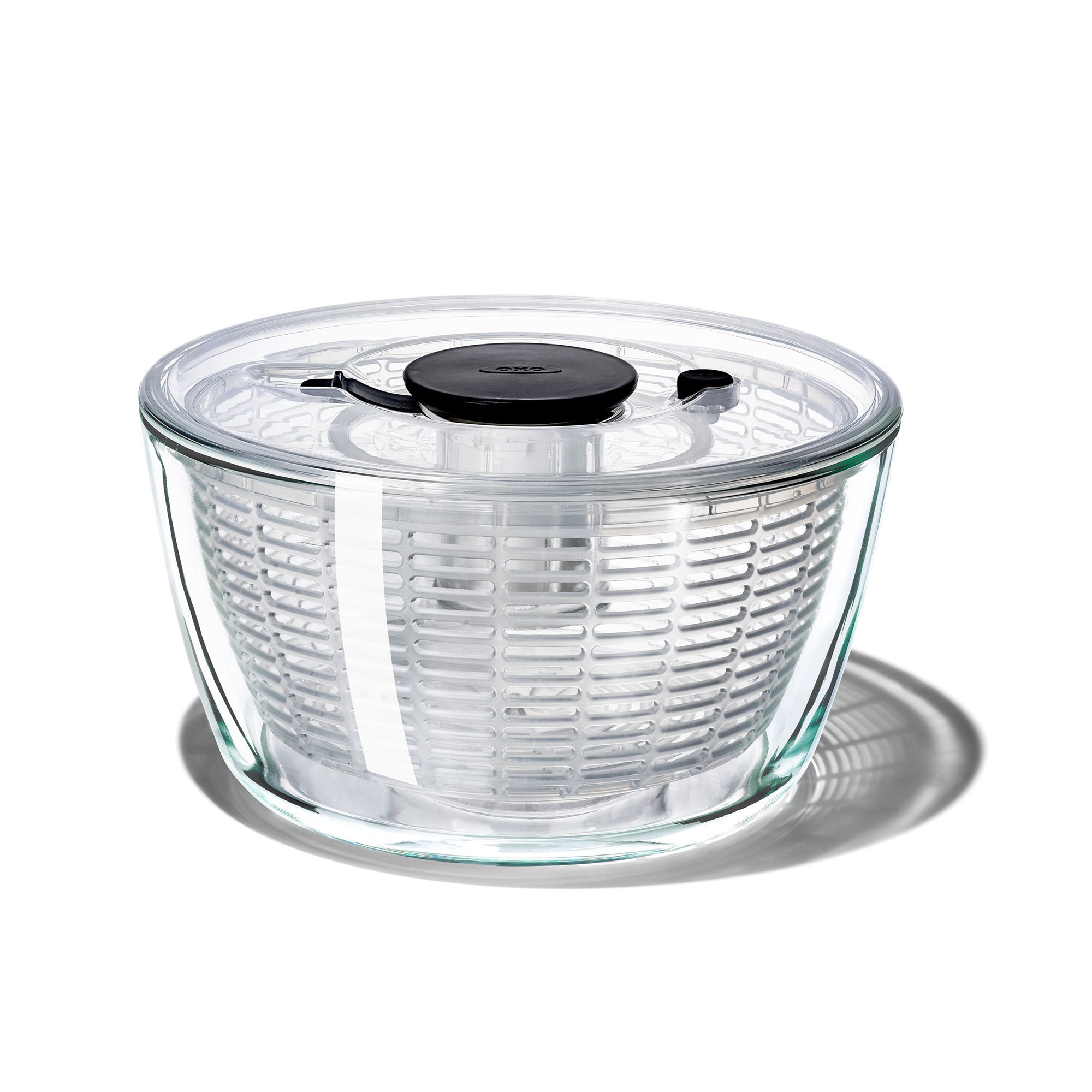 Centrifuga per insalata, ciotola in vetro, 4,1 L / 27 cm - OXO