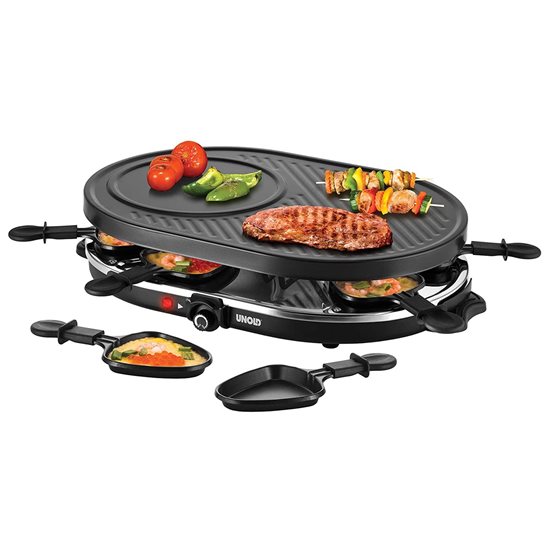 Elektrisk Raclette kogeplade, 1200 W - Unold