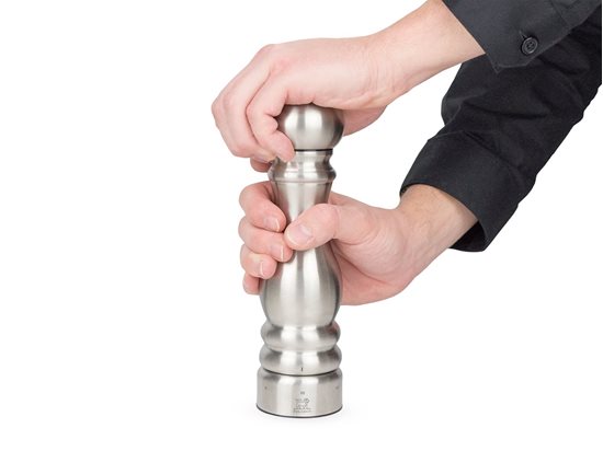 Pepper grinder, 22 cm, "Paris Chef", Stainless Steel - Peugeot