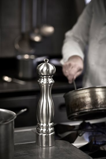 Peberkværn, 22 cm, "Paris Chef", Stainless Steel - Peugeot