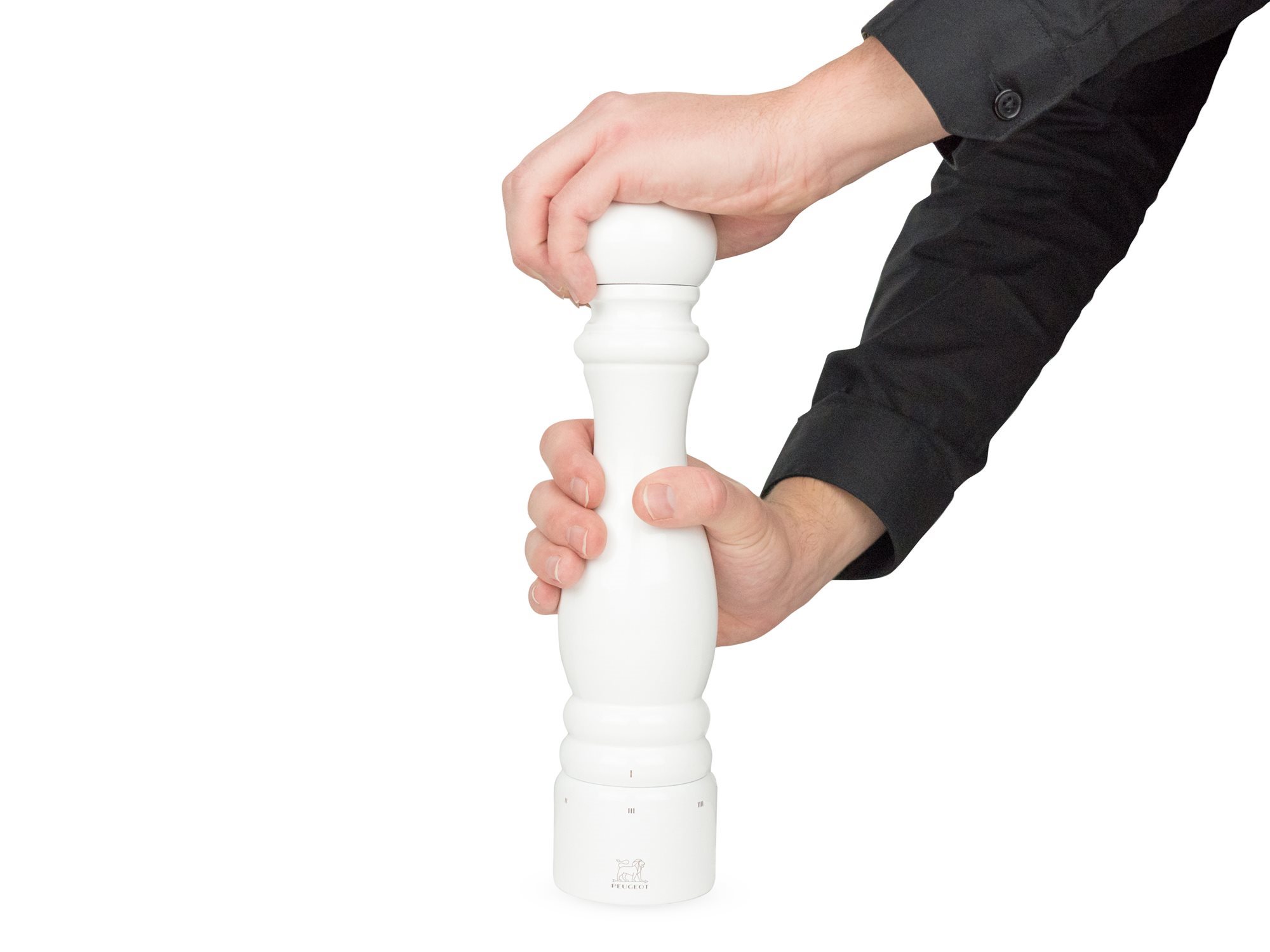 Oefening aan de andere kant, poeder Paris" salt grinder, 30 cm, White Lacquer - Peugeot | KitchenShop