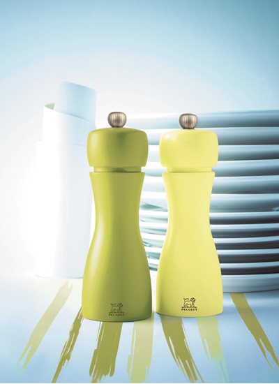 Set of 2 salt and pepper grinders, "Tahiti Duo Spring", 15 cm - Peugeot
