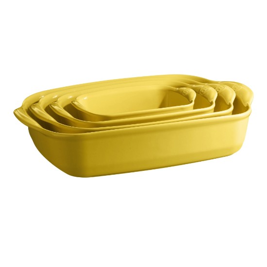 Rectangular baking dish, ceramic, 22 x 14.5 cm/0.7 l, Provence Yellow - Emile Henry