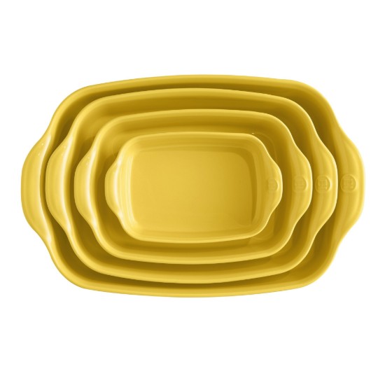 Rectangular oven dish, ceramic, 22 x 14.5 cm/0.7 l, Provence Yellow - Emile Henry