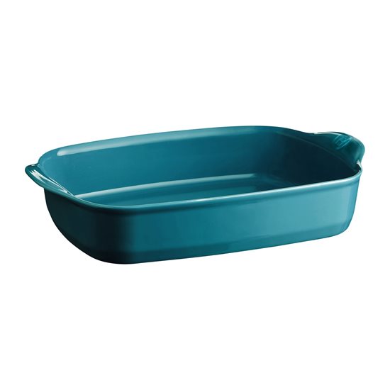 Ceramic baking tray, 36.5x23.5cm/2.7L, Mediterranean Blue - Emile Henry