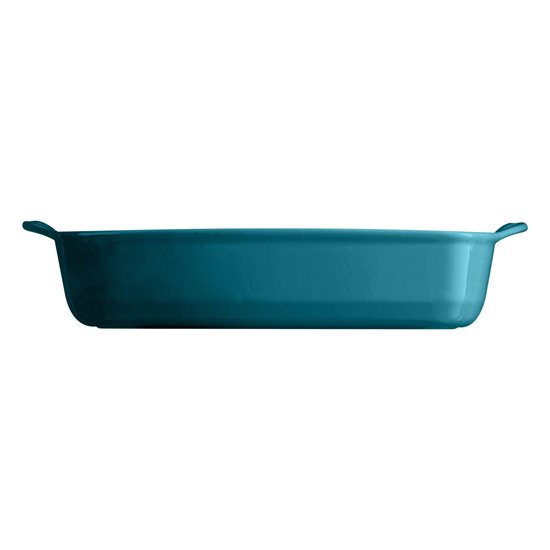 Ceramic baking tray, 36.5x23.5cm/2.7L, Mediterranean Blue - Emile Henry