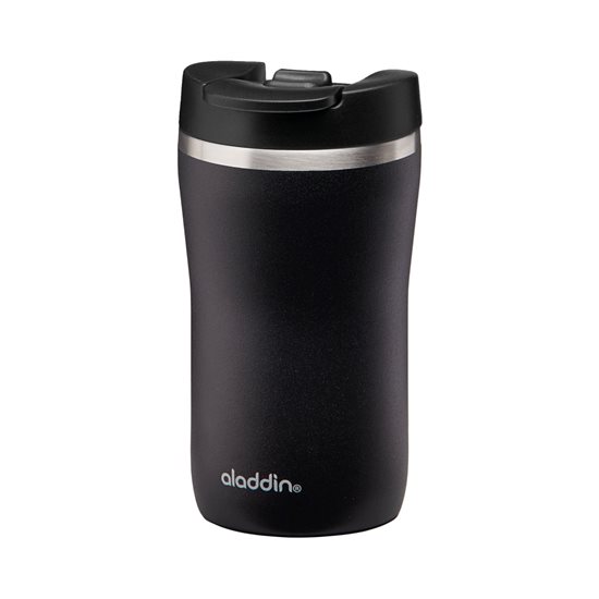 Stainless steel Cafe Thermavac thermo-insulating mug, 250 ml, Lava Black - Aladdin 