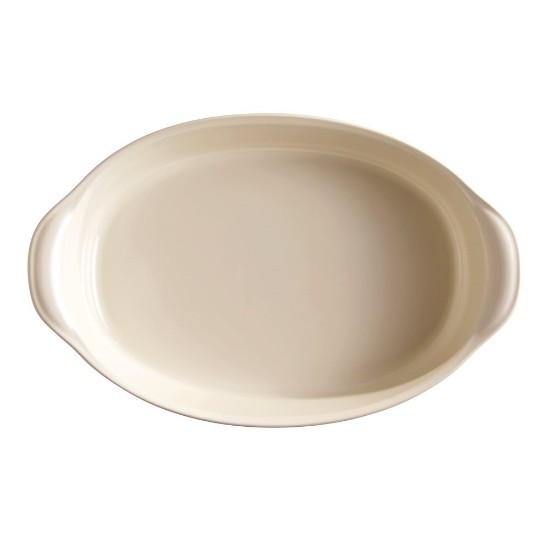 Plat à pâtisserie ovale en céramique, 41,5 x 26,5 cm/ 3,8 l, Clay - Emile Henry