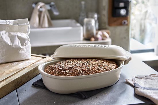 Artisan bread baking dish 34 x 22 x 15 cm, <<Linen>> - Emile Henry