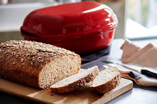 Remeselnícky pekáč na pečenie chleba 34 x 22 x 15 cm, Burgundy - Emile Henry