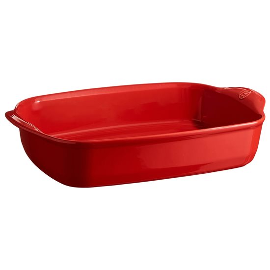 Ceramic oven dish, 42.5x28 cm/4L, Burgundy - Emile Henry