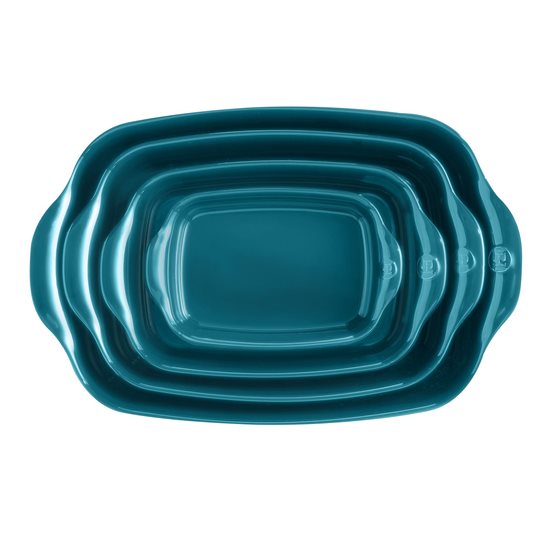 Ceramic oven dish, 42.5x28 cm/4L, Mediterranean Blue - Emile Henry