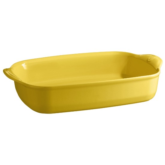 Dixx tal-forn taċ-ċeramika, 42.5x28cm/4L, Provence Yellow - Emile Henry