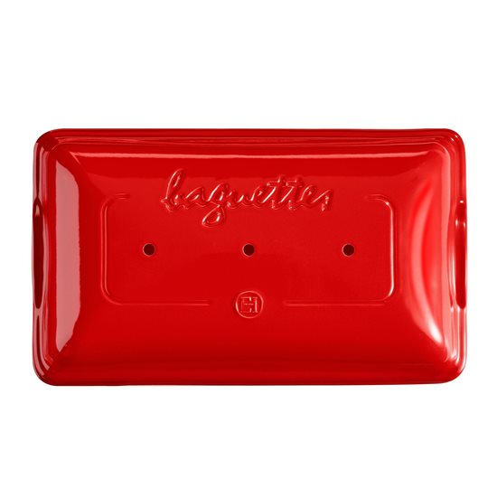 Baguette baking dish, ceramic, 39.5 x 23 cm/3.7 l, Burgundy - Emile Henry