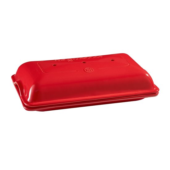 Baguette baking dish, ceramic, 39.5 x 23 cm/3.7 l, Burgundy - Emile Henry