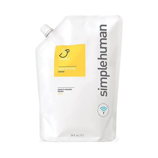 Dishwashing detergent refill, lemon scent, 1 L - simplehuman