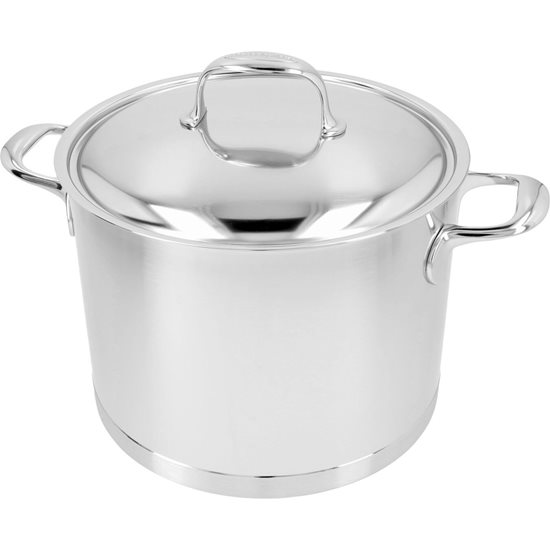 Cooking pot with lid, 24 cm/8 l, Atlantis range, stainless steel - Demeyere