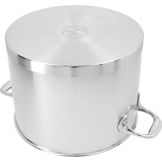 Cooking pot with lid, 24 cm/8 l, Atlantis range, stainless steel - Demeyere