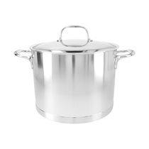 Cooking pot with lid, 24 cm/8 l, Atlantis range, stainless steel - Demeyere