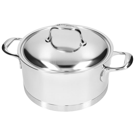 Saucepan with lid, 22 cm / 4 l, Atlantis range, stainless steel - Demeyere