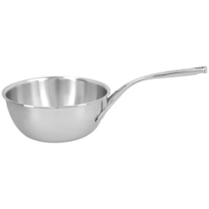 Saute frying pan, conical, 7-ply, 22 cm/2.5 l, Atlantis range, stainless steel - Demeyere