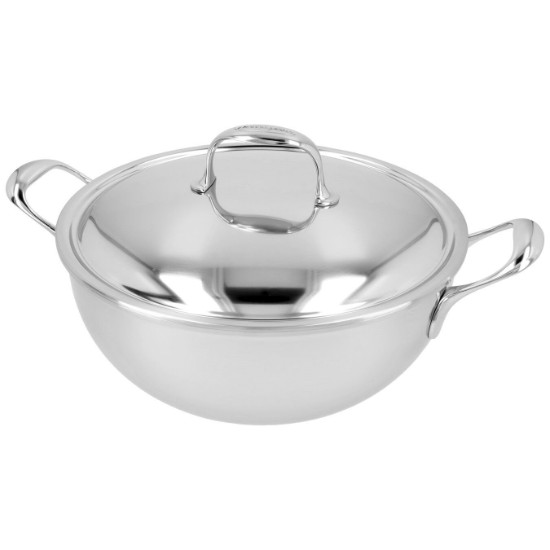 Conical saucepan with lid, 7-ply, stainless steel, 28 cm / 4.8 l, "Atlantis"  - Demeyere