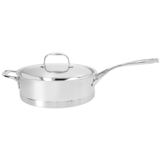 Patelnia Sauté z pokrywką 7-warstwowa, 28 cm / 4,8 l "Atlantis", stal nierdzewna - Demeyere