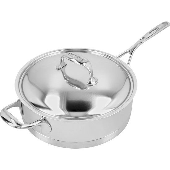 Sauté frying pan with lid 7-ply, 28 cm / 4.8 l "Atlantis", stainless steel - Demeyere