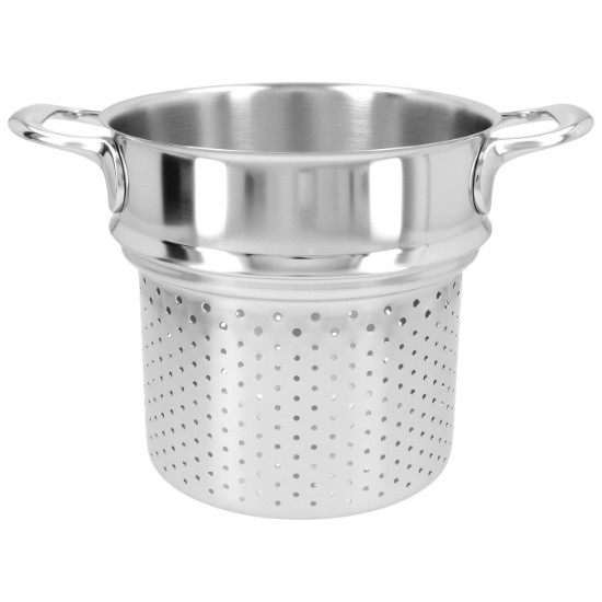 Cooking pot with sieve, for pasta, 20 cm, Atlantis range, stainless steel - Demeyere