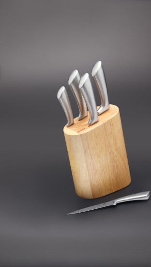 6 stycken knivset, silver - Kitchen Craft