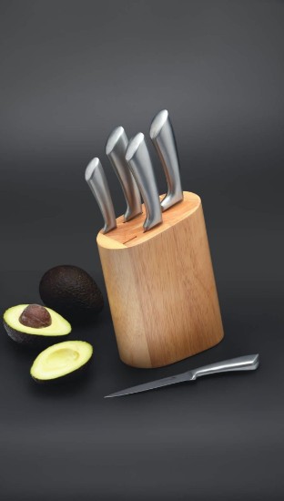 6 piece set of knives, silver - Kitchen Craft